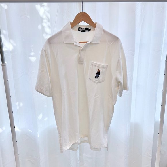 Ralph Lauren Polo Bear White Polo Shirt. - Picture 1 of 5